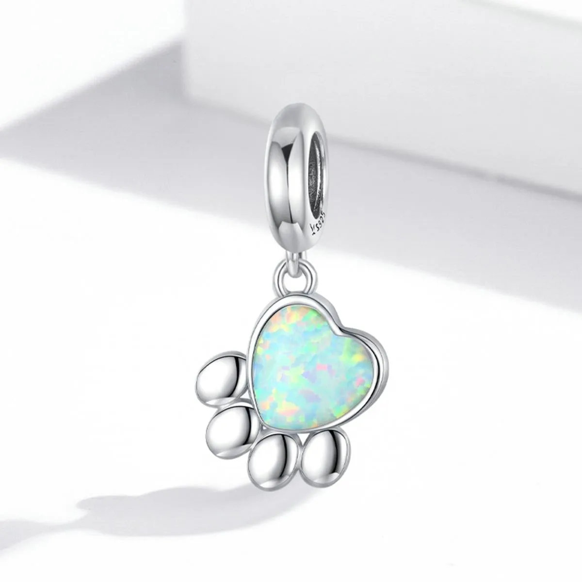 925 Sterling Silver Opal Bead Bracelet & Necklace Set