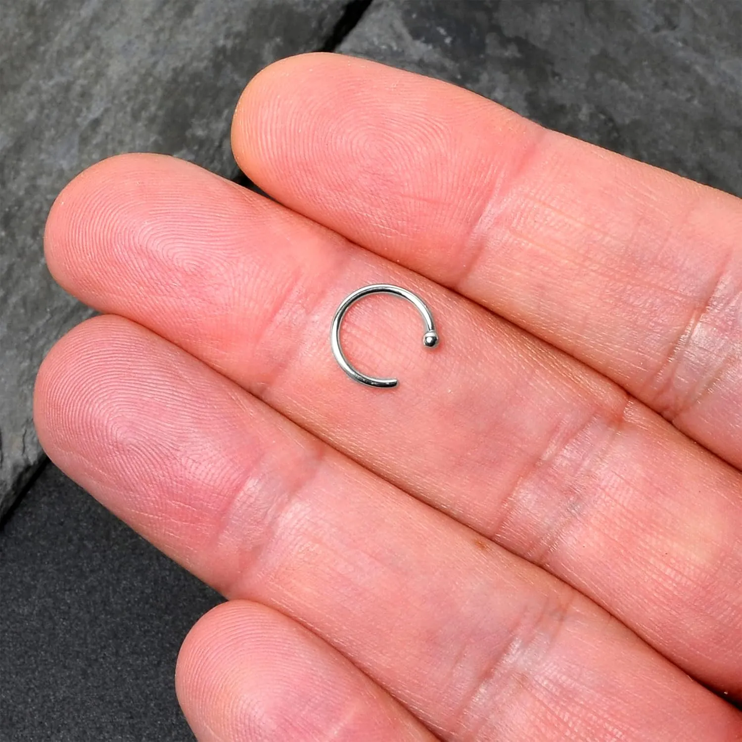 Body Candy Nose Hoops 14k Gold 18 Gauge 5/16 Nose Rings
