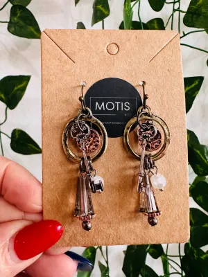 Charming Key Charm Dangle Earrings