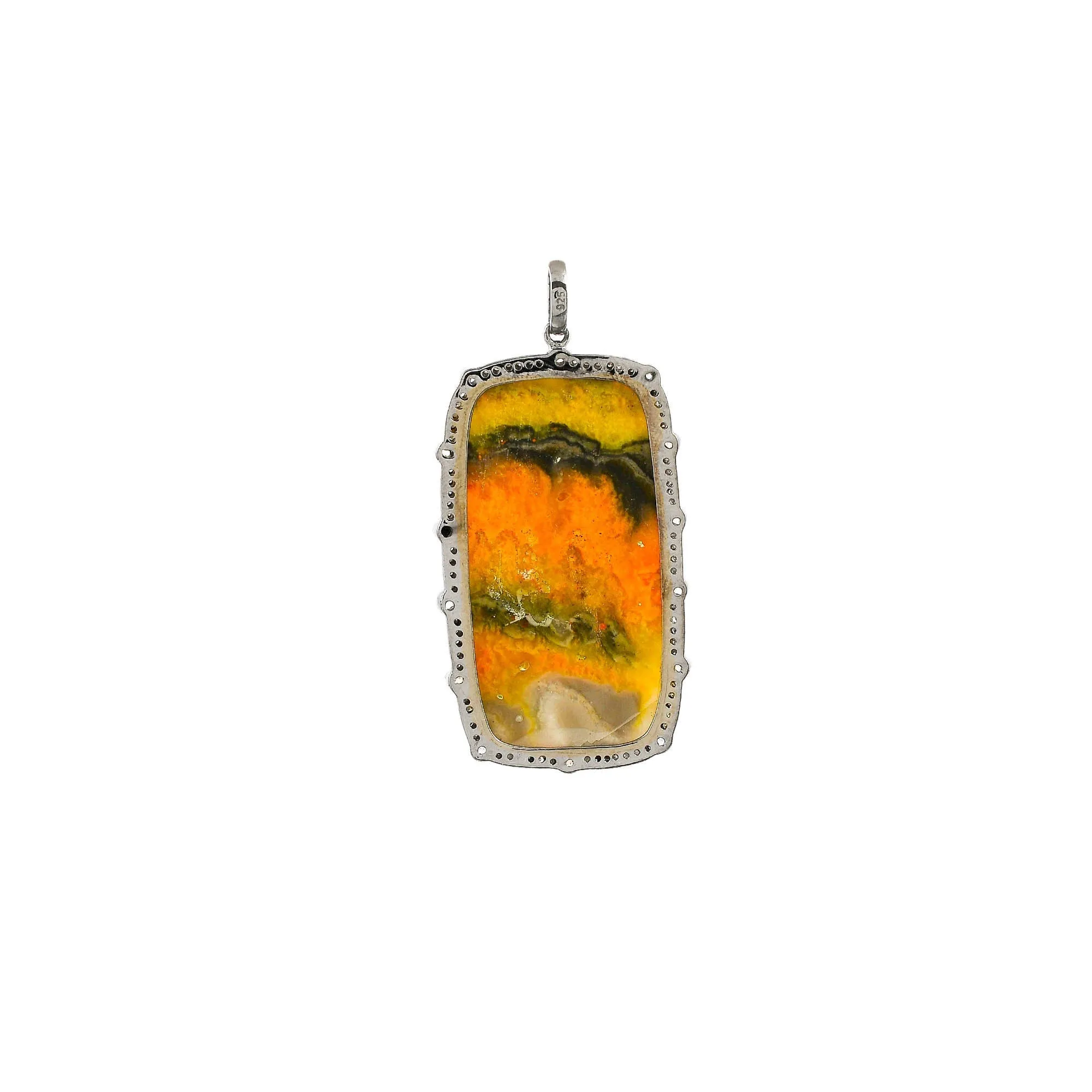 Dainty Bumble Bee and Sapphire Pendant