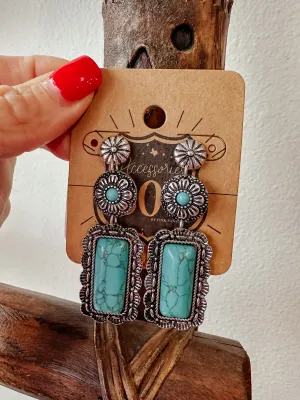Dakota Turquoise Dangle Earrings