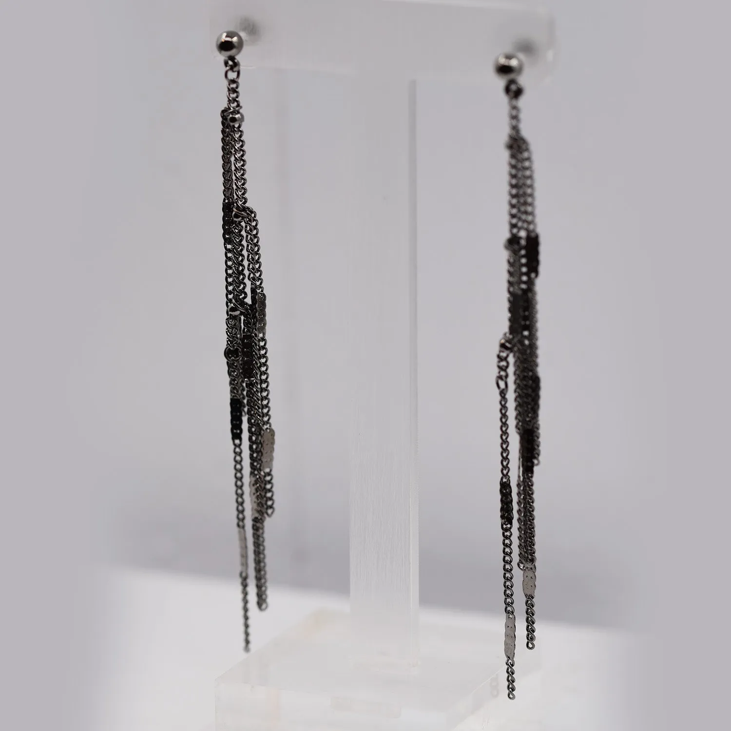 Delicate chain drop earrings