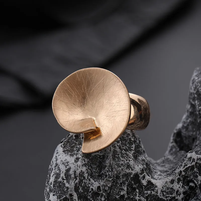 Fashion Irregular Thick Gold And Silver Color Ring