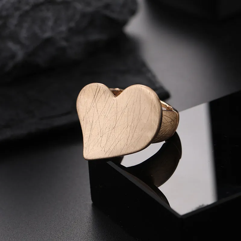 Fashion Irregular Thick Gold And Silver Color Ring