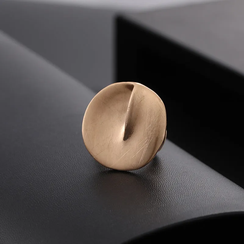 Fashion Irregular Thick Gold And Silver Color Ring