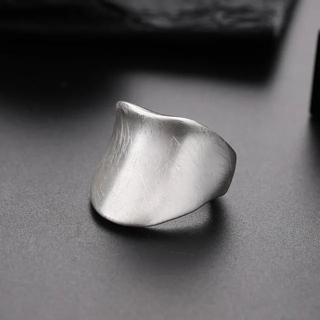 Fashion Irregular Thick Gold And Silver Color Ring