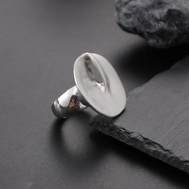 Fashion Irregular Thick Gold And Silver Color Ring