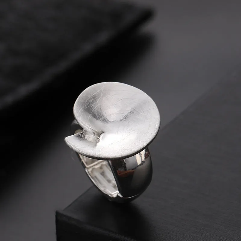 Fashion Irregular Thick Gold And Silver Color Ring