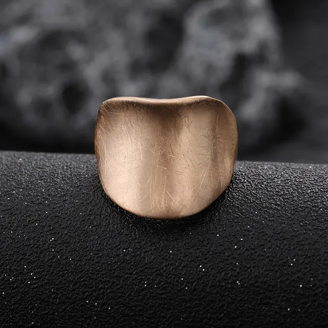 Fashion Irregular Thick Gold And Silver Color Ring