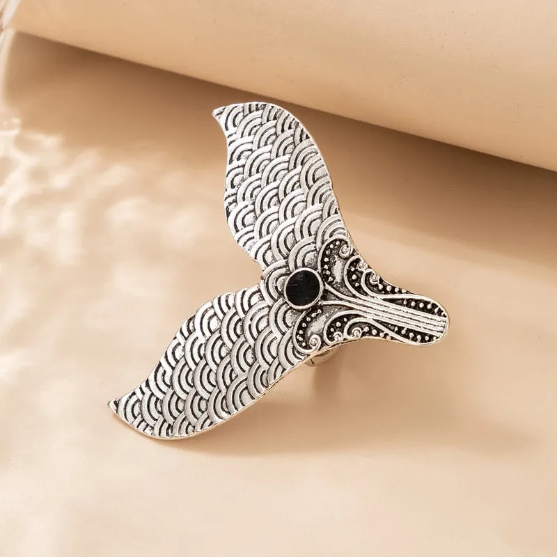 Fish Tail Joint Midi Rings