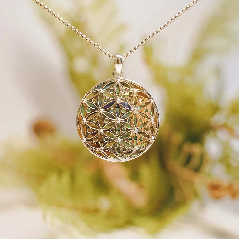 Flower Of Life Sterling Silver Pendant