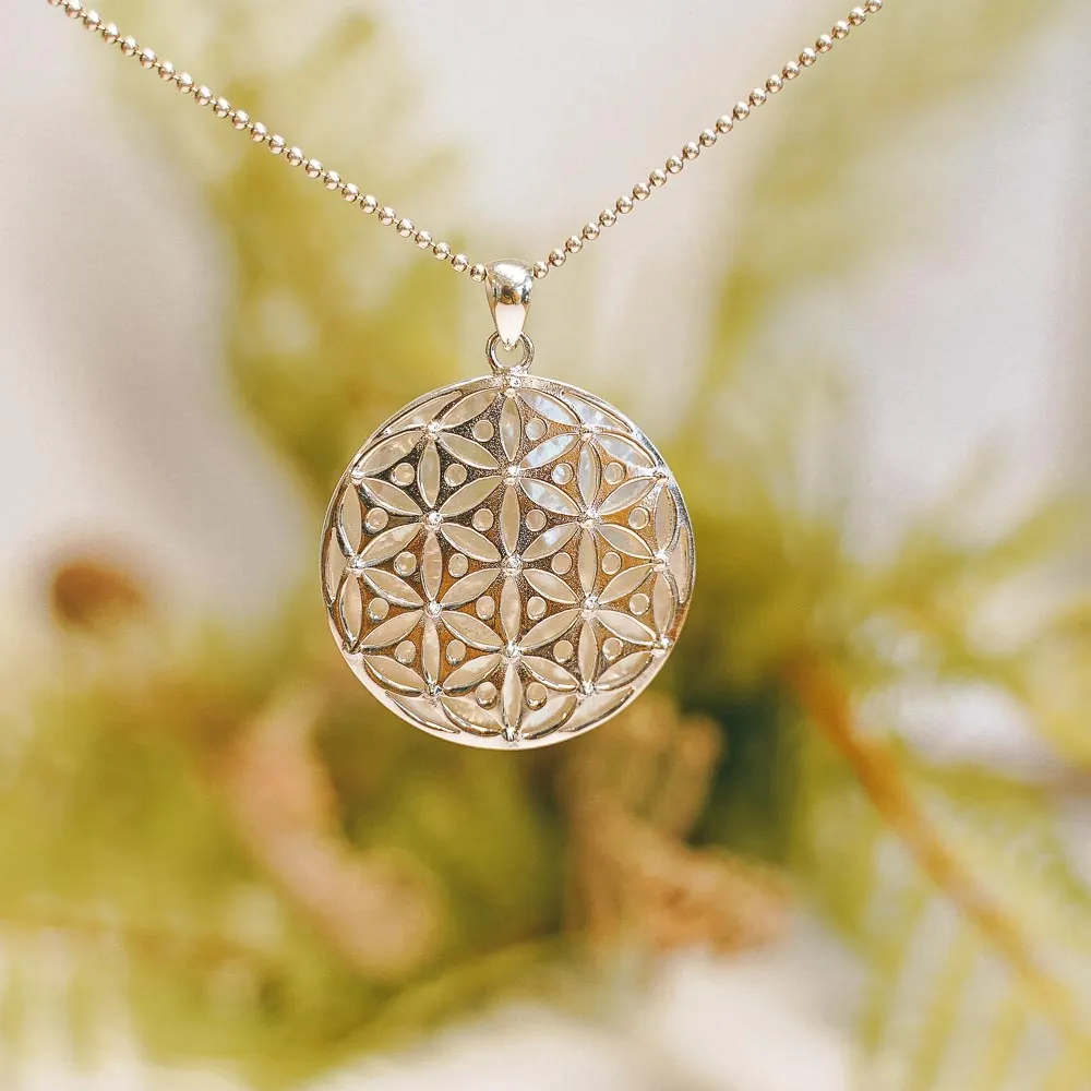 Flower Of Life Sterling Silver Pendant