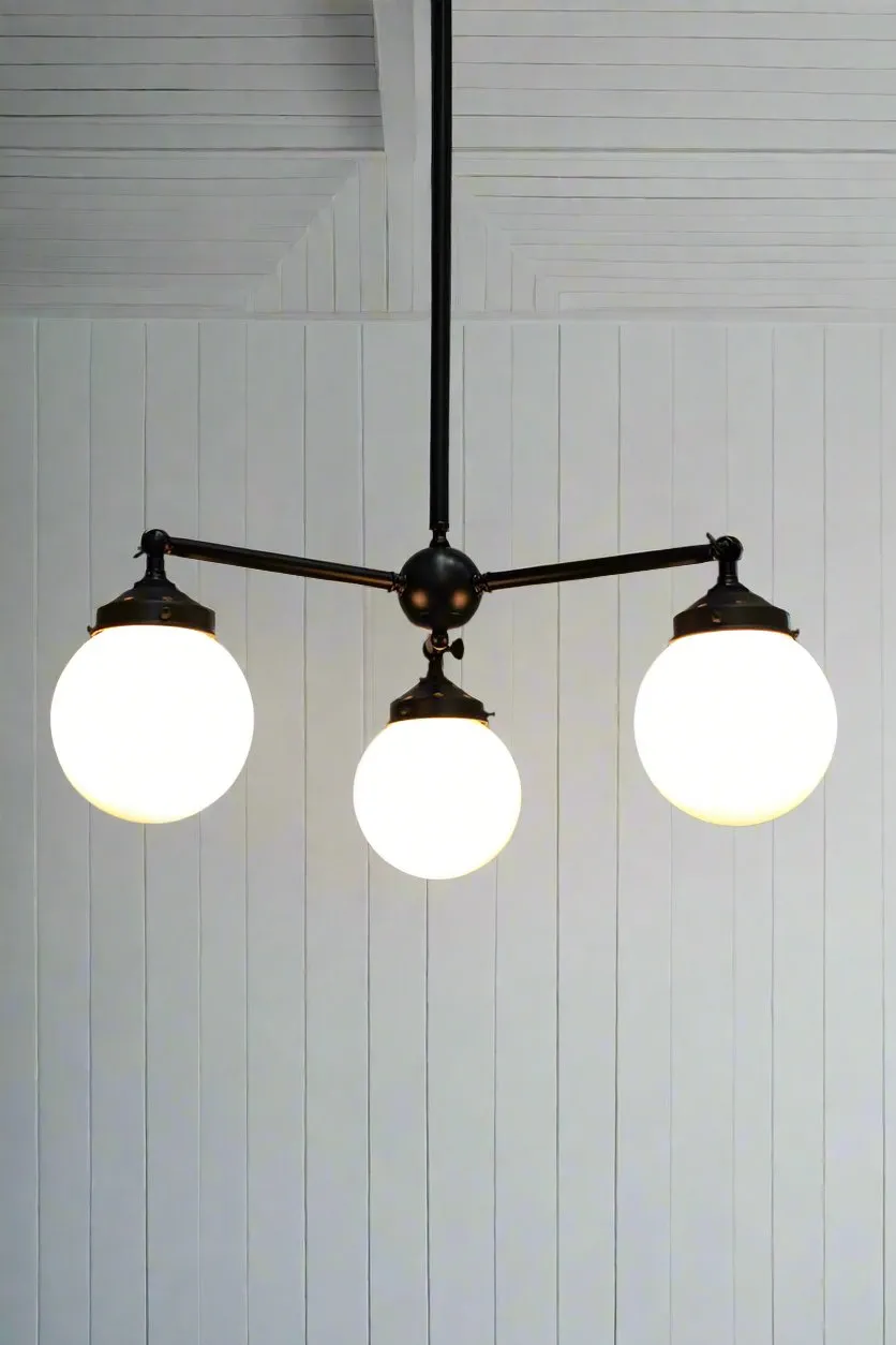 Glass Ball Chandelier
