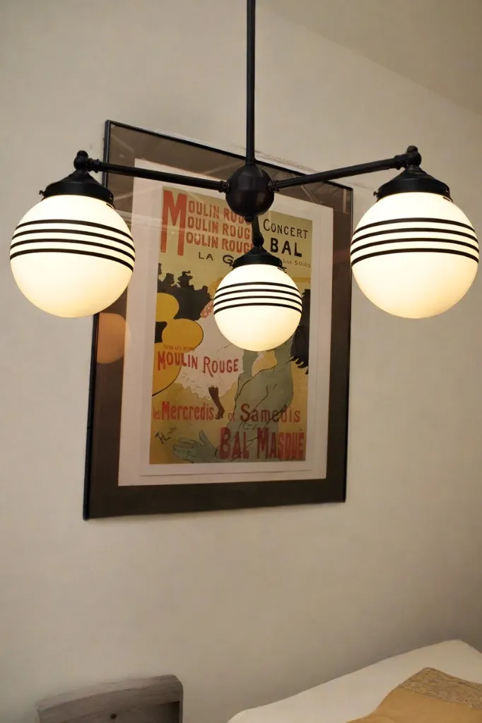 Glass Ball Chandelier