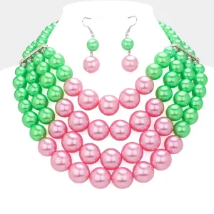 iLLASPARKZ 4Row Strand Pearl Necklace