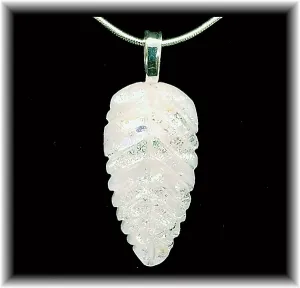Opal Leaf Pendant