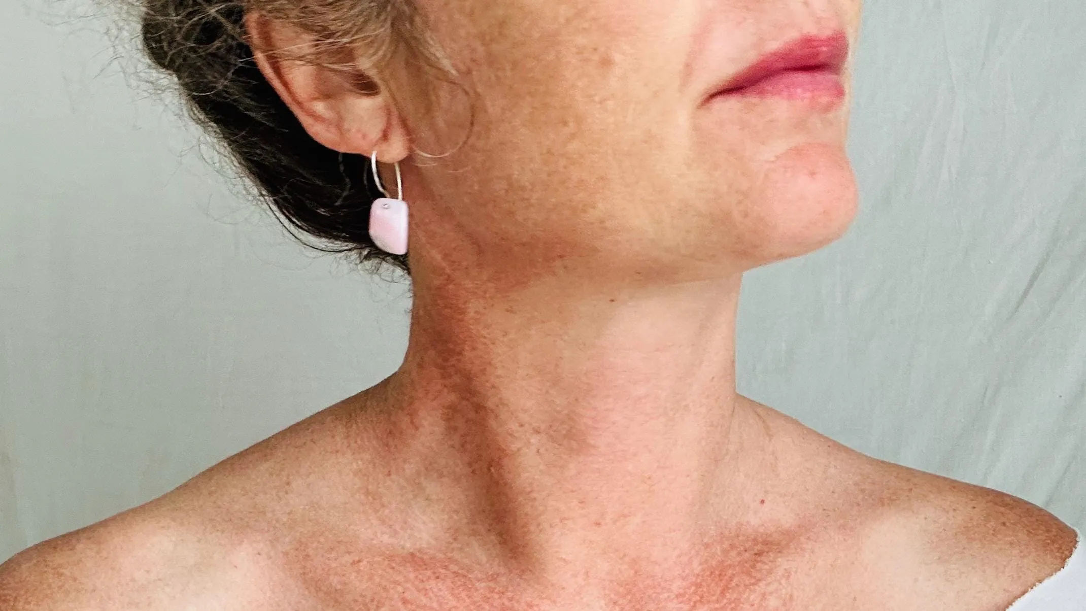 Pink Opal Earrings. Sterling Silver Ear Wires. Handmade Jewelry. Gift for Her. 2507
