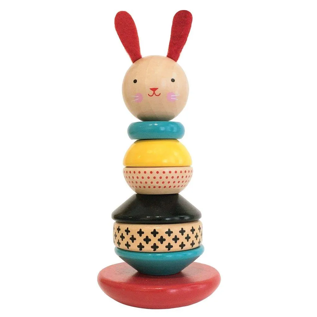 Rabbit Wood Stacking Toy