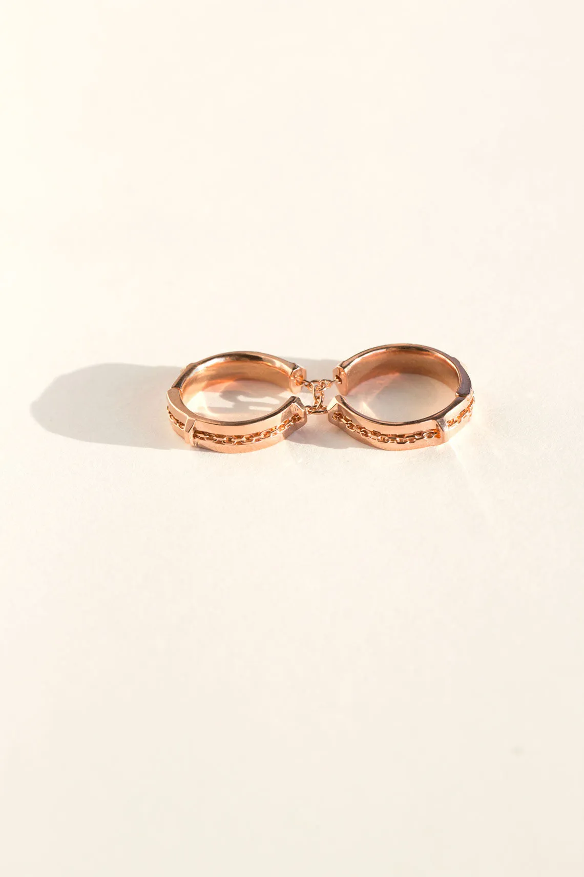 Rose Doublet 2 Finger Ring