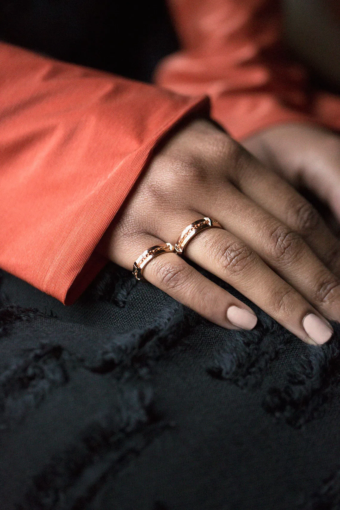 Rose Doublet 2 Finger Ring
