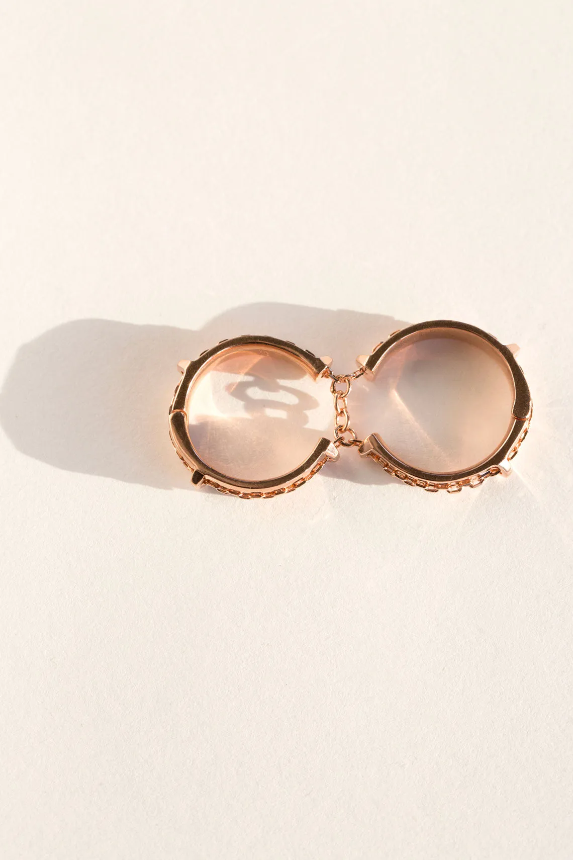 Rose Doublet 2 Finger Ring