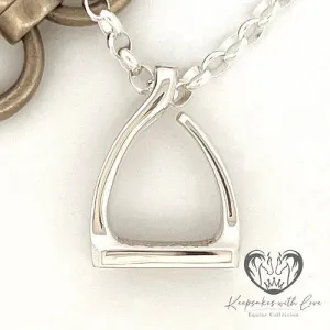 Sterling Silver Jump Stirrup Pendant