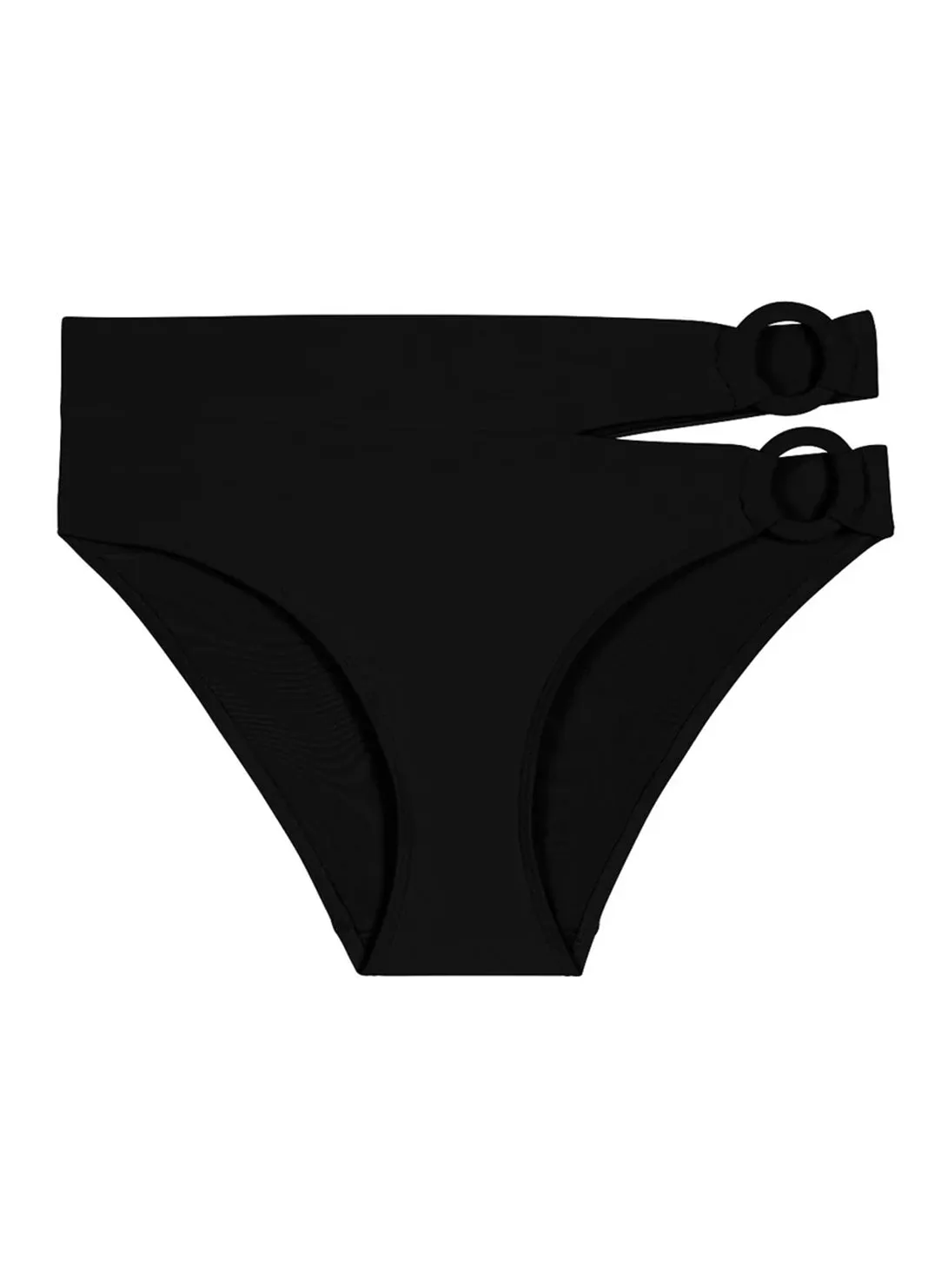 Summer Essence Black Swim Highwaisted Brief