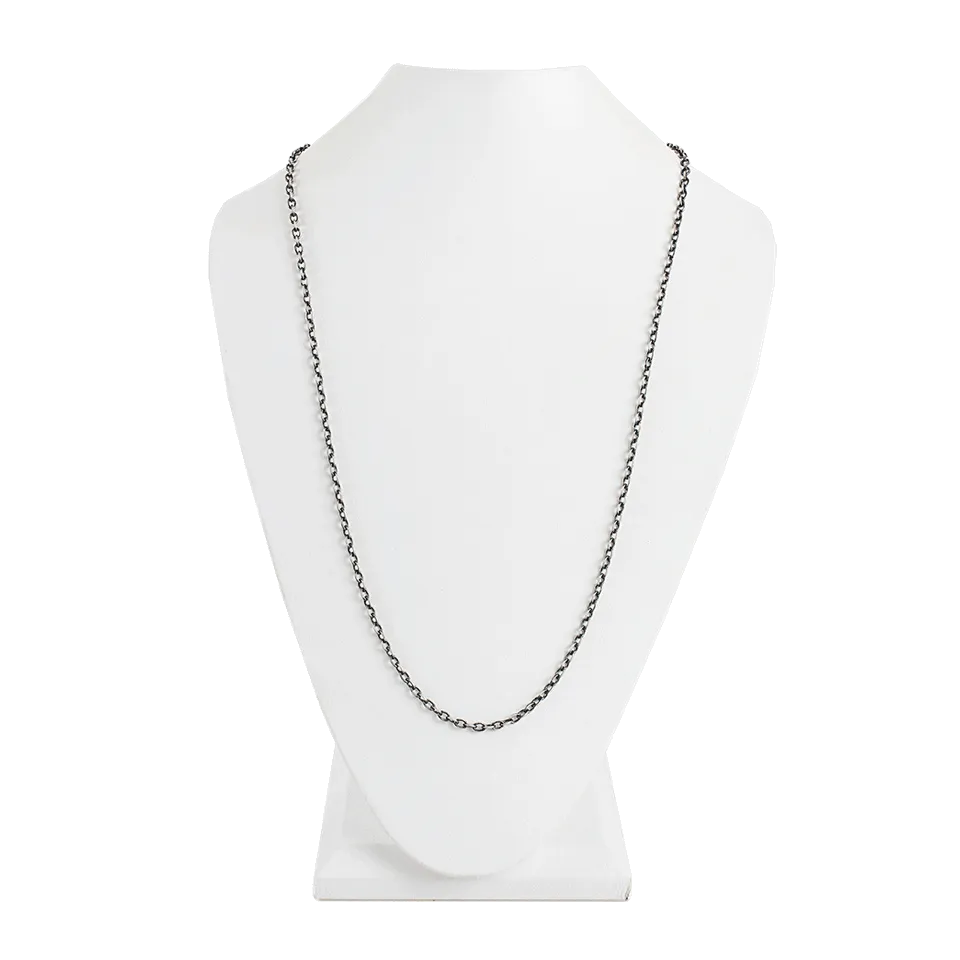 Thick Link Silver Chain Necklace
