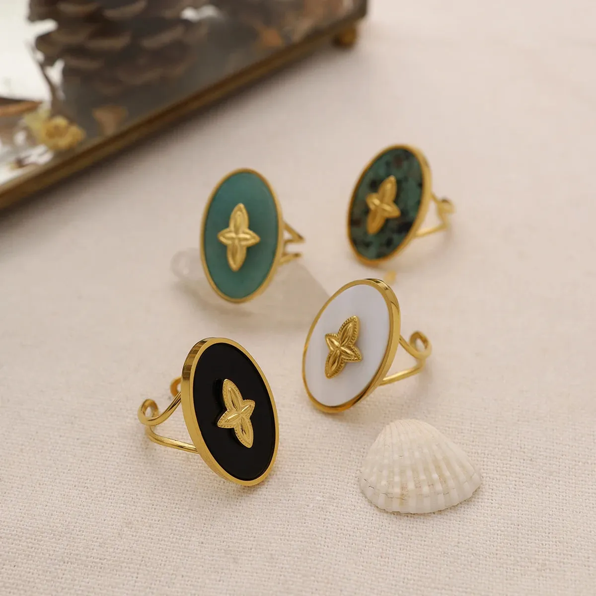 Vintage Stone Rings