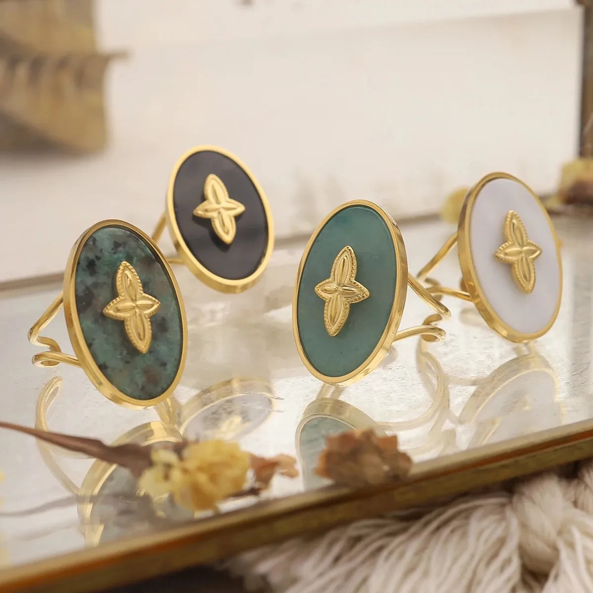 Vintage Stone Rings
