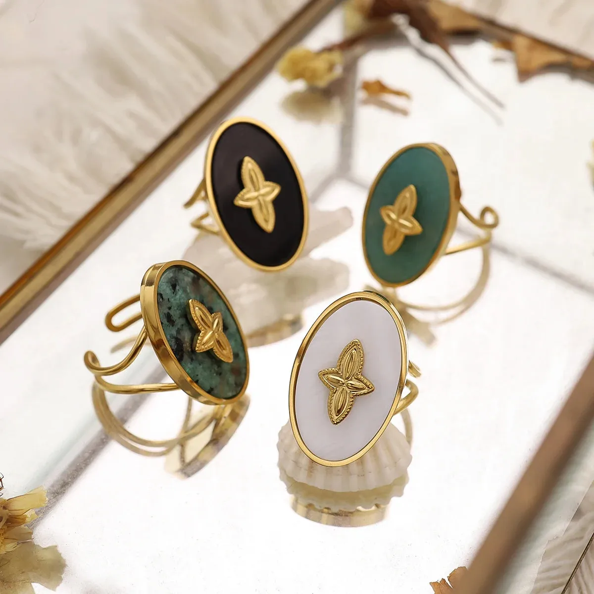 Vintage Stone Rings
