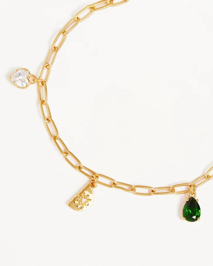 Wanderlust Charm Bracelet Gold