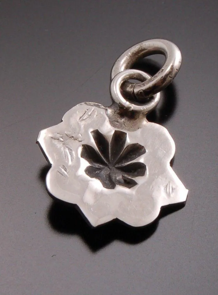 ZBM Stamped Silver Pendant ~ OLD STYLE PAWN ~ DESIGN BY ERICK BEGAY            TO41L